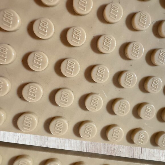 LEGO Tan Baseplates Lot Building Plates MOC Sand Beige Terrain Authentic - Picture 5 of 6
